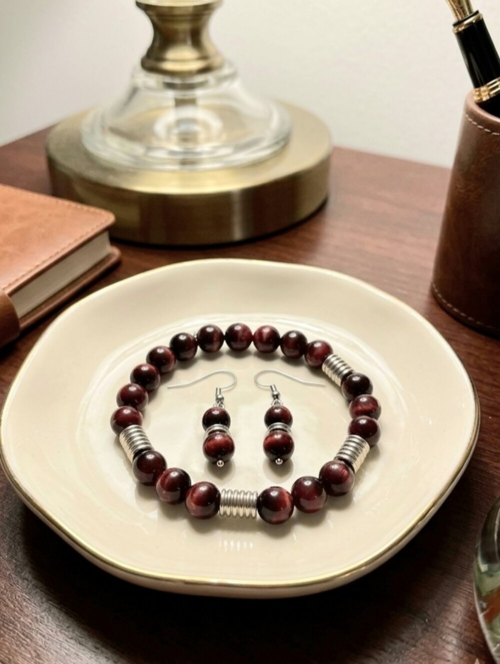 Handcrafted Bracelet And Earring Set